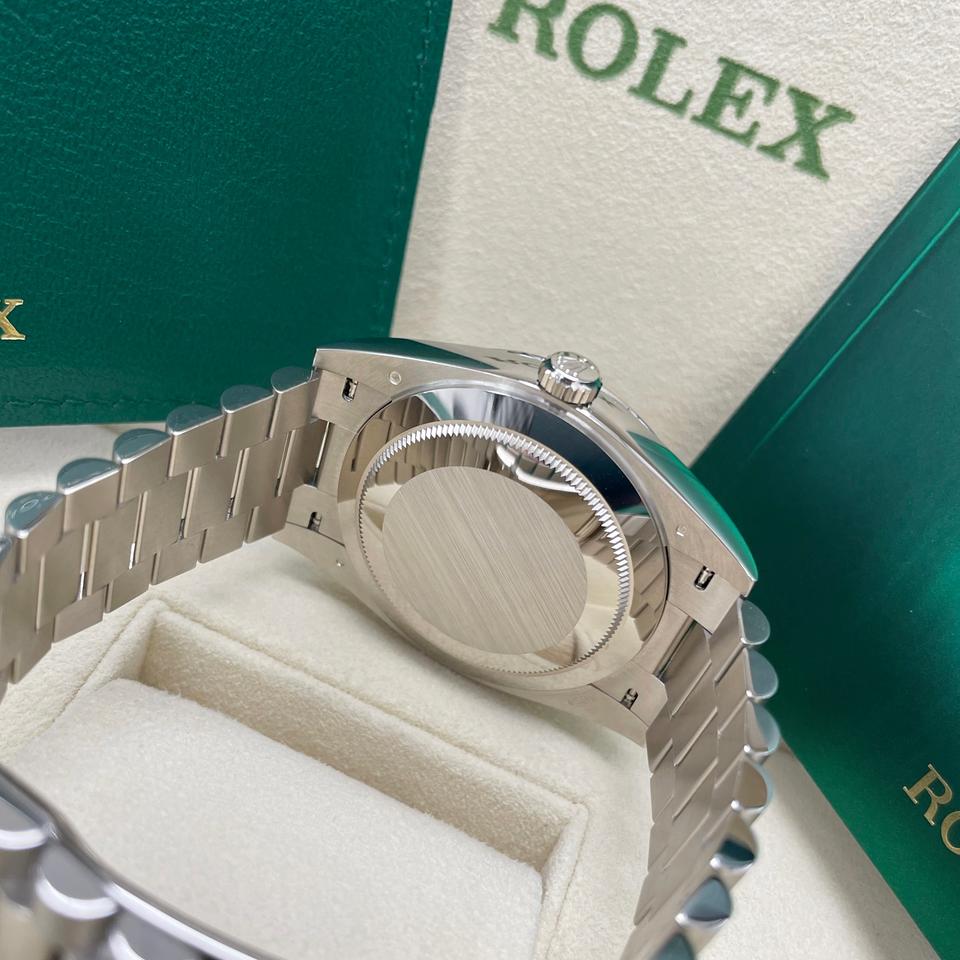Rolex Day-Date 40 228239 White Gold Blue Roman Dial 40mm