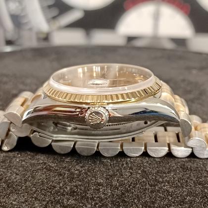 Rolex Day-Date 36 18239 Tridor Champagne Diamond Dial White Gold 36mm