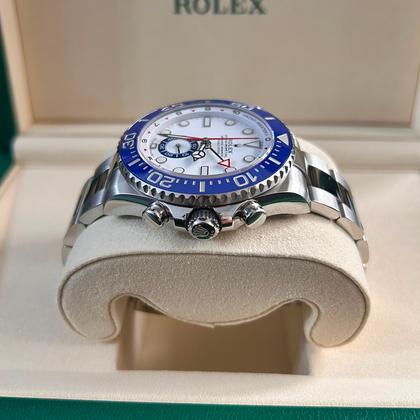 Rolex Yacht-Master II 126680 Oystersteel White Dial Blue Bezel 44mm
