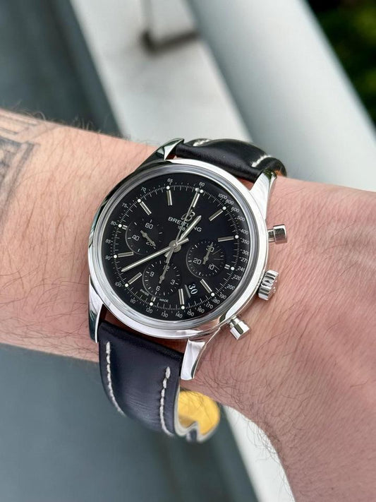 Breitling Transocean Chronograph AB0152 43mm Black Dial