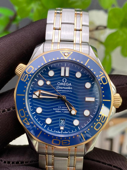 Omega Seamaster Diver 300M 210.20.42.20.03.001 Two-Tone Blue Dial