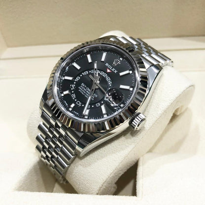 Rolex Sky-Dweller 326934 Black Dial Stainless Steel Jubilee 42mm