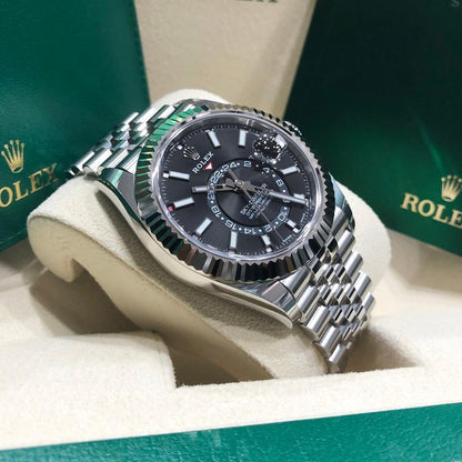 Rolex Sky-Dweller 326934 Black Dial Stainless Steel Jubilee 42mm