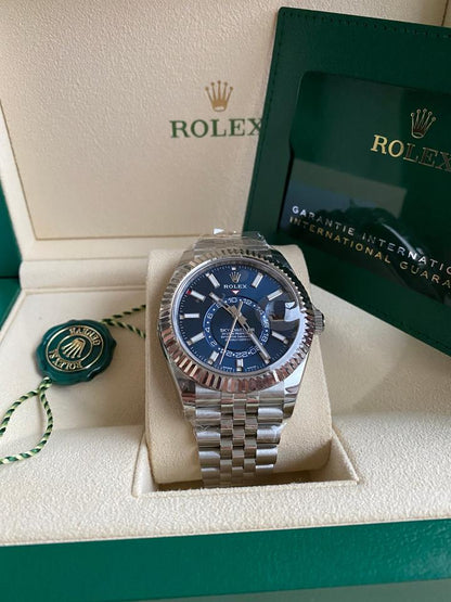 Rolex Sky-Dweller 326934 Blue Dial Stainless Steel Jubilee 42mm