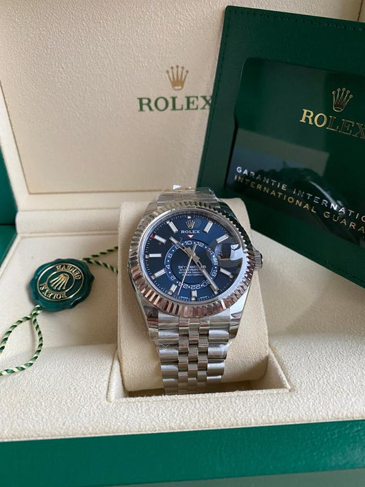 Rolex Sky-Dweller 326934 Blue Dial Stainless Steel Jubilee 42mm