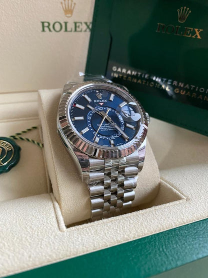 Rolex Sky-Dweller 326934 Blue Dial Stainless Steel Jubilee 42mm