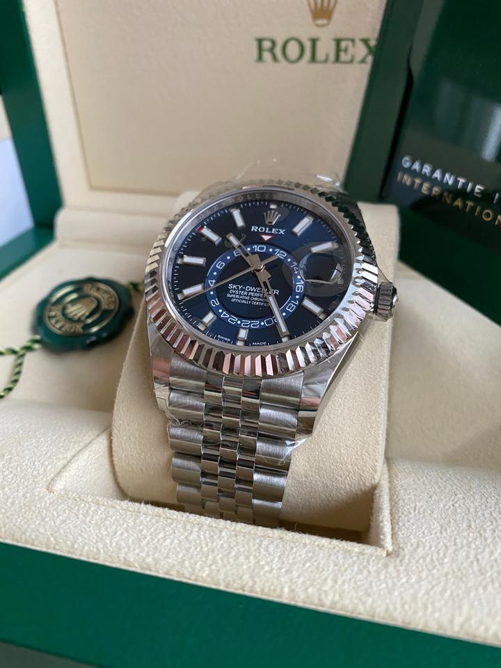 Rolex Sky-Dweller 326934 Blue Dial Stainless Steel Jubilee 42mm