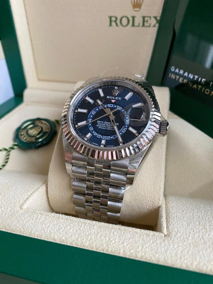 Rolex Sky-Dweller 326934 Blue Dial Stainless Steel Jubilee 42mm