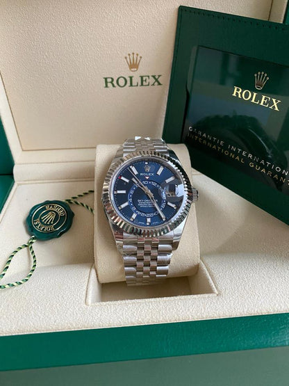 Rolex Sky-Dweller 326934 Blue Dial Stainless Steel Jubilee 42mm
