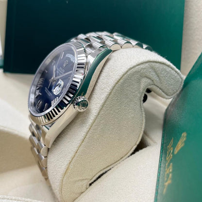 Rolex Day-Date 40 228239 Blue Ombré Roman Dial White Gold 40mm