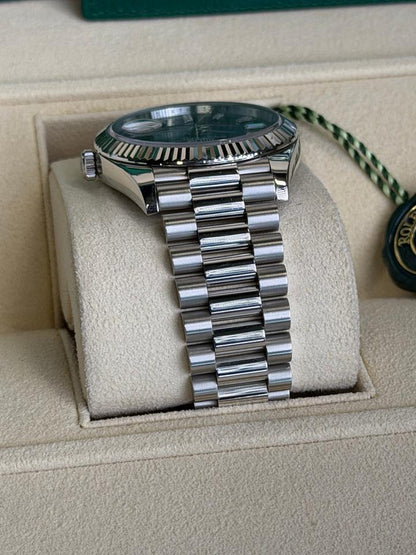 Rolex Day-Date 40 228236 Platinum Black Baguette Diamond Dial 40mm