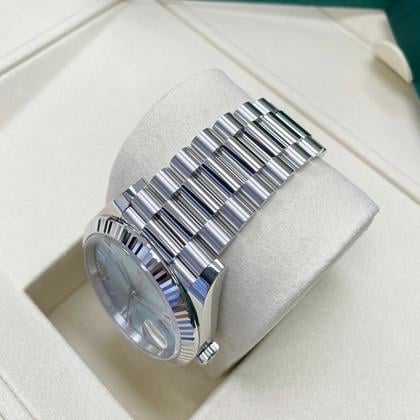 Rolex Day-Date 40 228236 Platinum Ice Blue Roman Dial 40mm