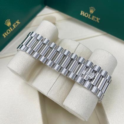 Rolex Day-Date 40 228236 Platinum Ice Blue Roman Dial 40mm