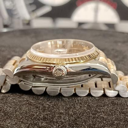 Rolex Day-Date 36 18239 Tridor Champagne Diamond Dial White Gold 36mm