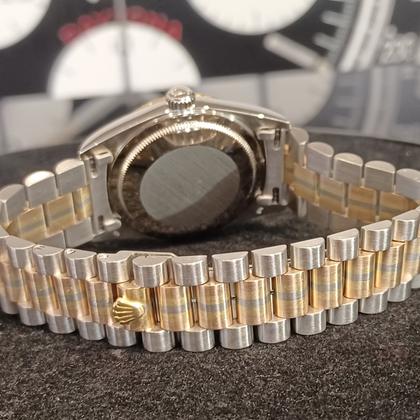Rolex Day-Date 36 18239 Tridor Champagne Diamond Dial White Gold 36mm