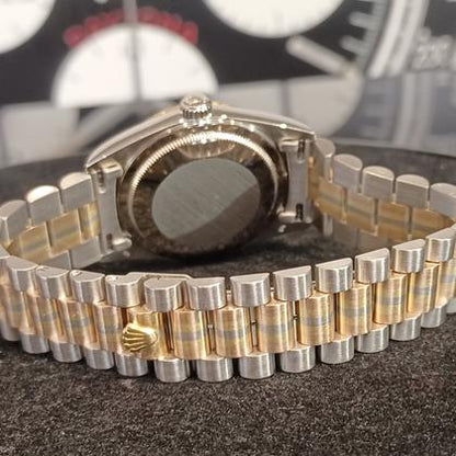 Rolex Day-Date 36 18239 Tridor Champagne Diamond Dial White Gold 36mm