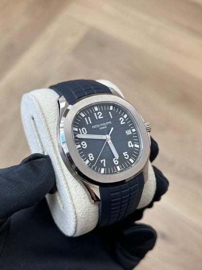Patek Philippe Aquanaut 5168G-001 Blue Dial White Gold