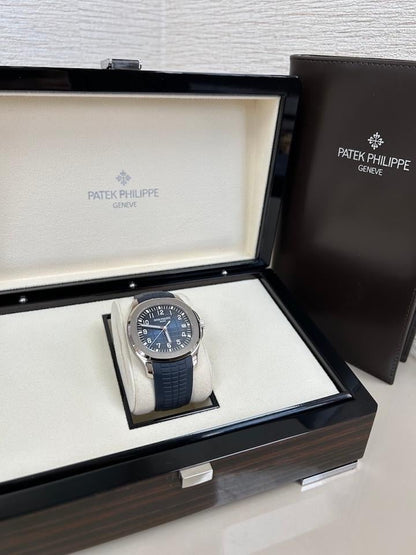 Patek Philippe Aquanaut 5168G-001 Blue Dial White Gold
