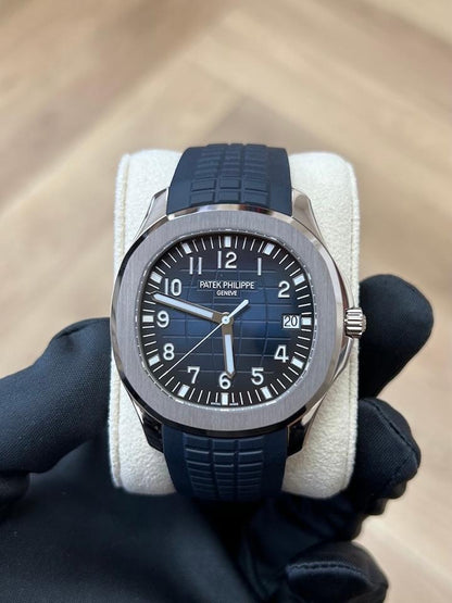 Patek Philippe Aquanaut 5168G-001 Blue Dial White Gold