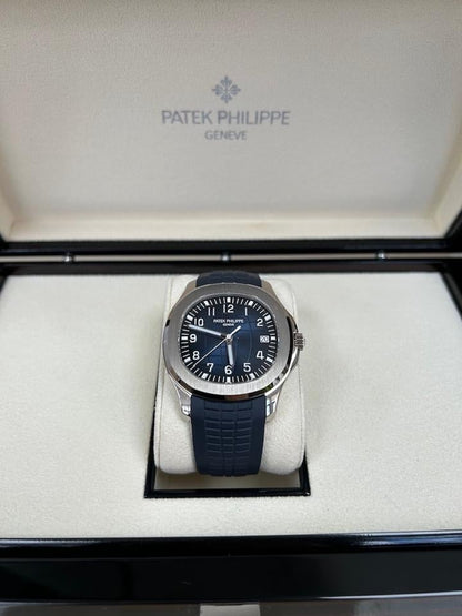 Patek Philippe Aquanaut 5168G-001 Blue Dial White Gold