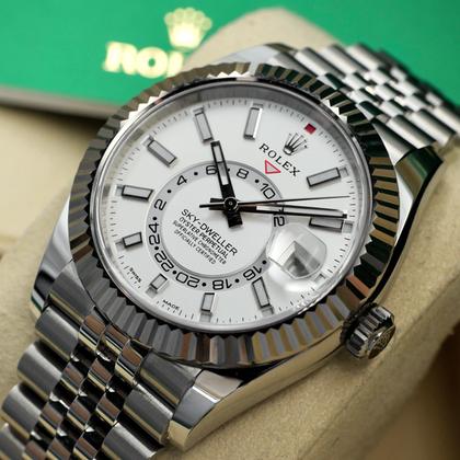 Rolex Sky-Dweller 326934 White Dial Stainless Steel Jubilee 42mm