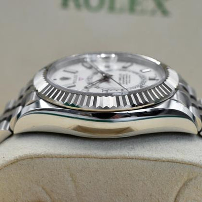 Rolex Sky-Dweller 326934 White Dial Stainless Steel Jubilee 42mm