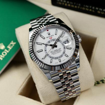 Rolex Sky-Dweller 326934 White Dial Stainless Steel Jubilee 42mm