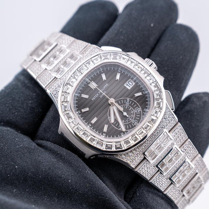 Patek Philippe Nautilus 5980/1400G-010 White Gold Black Diamond Dial