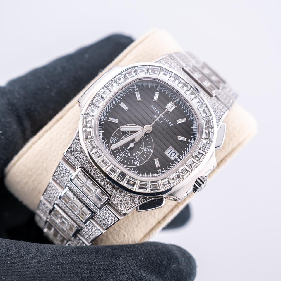 Patek Philippe Nautilus 5980/1400G-010 White Gold Black Diamond Dial