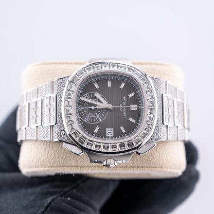 Patek Philippe Nautilus 5980/1400G-010 White Gold Black Diamond Dial