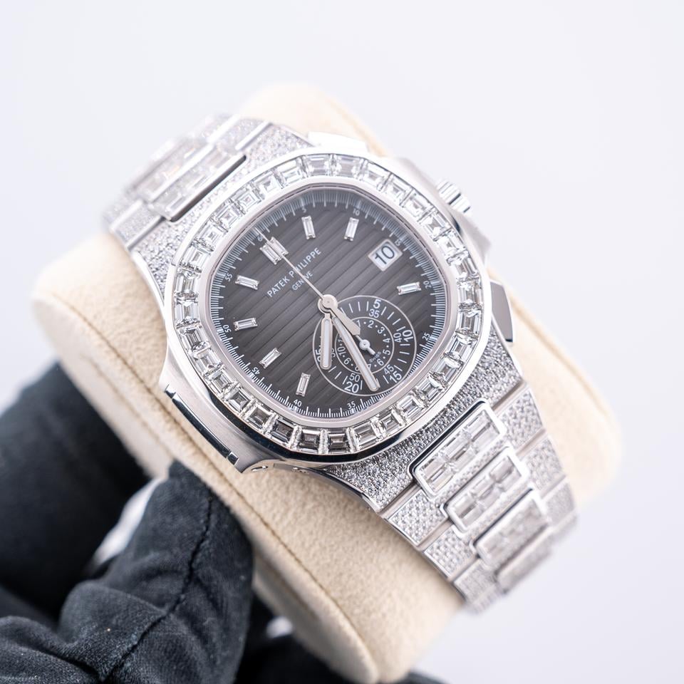 Patek Philippe Nautilus 5980/1400G-010 White Gold Black Diamond Dial