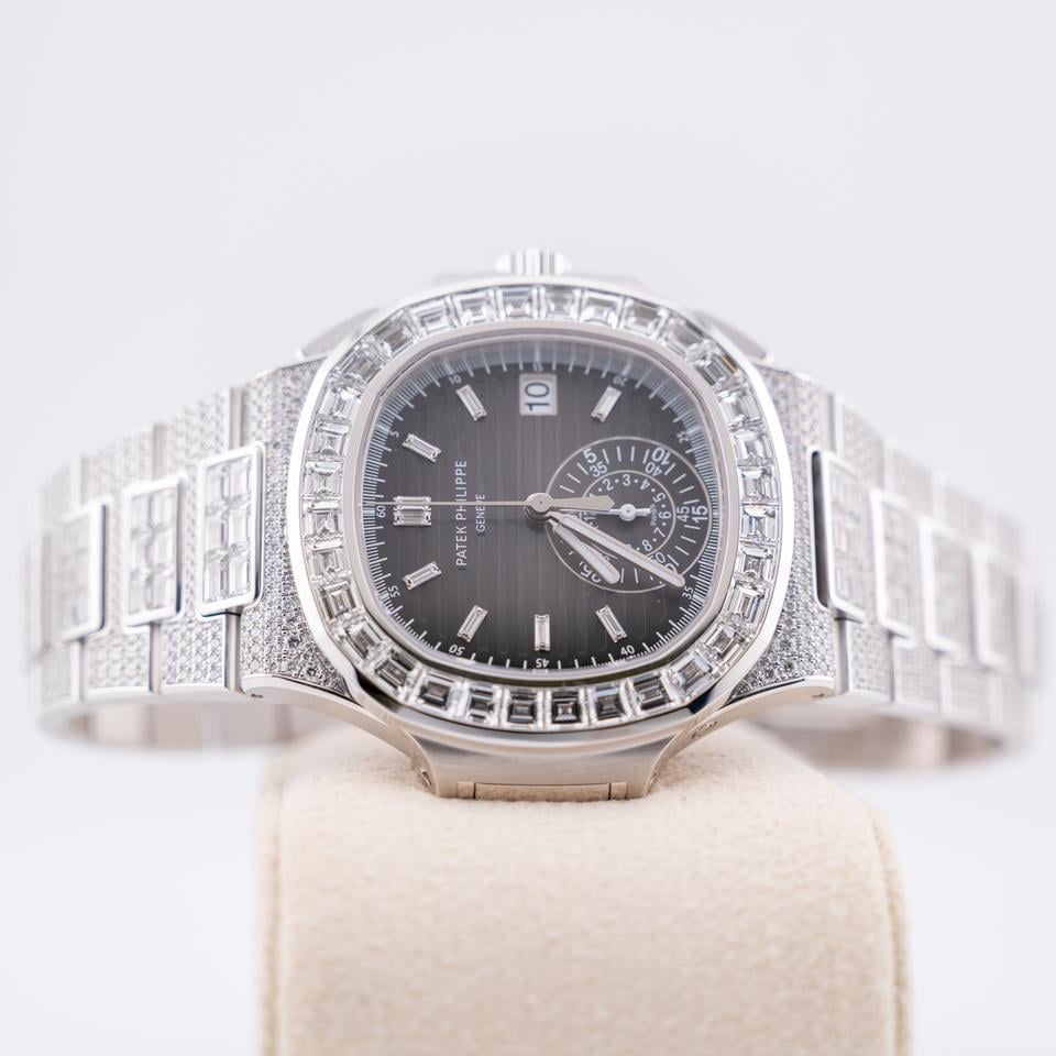 Patek Philippe Nautilus 5980/1400G-010 White Gold Black Diamond Dial
