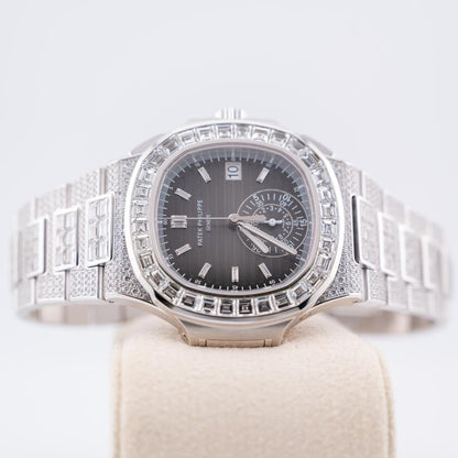 Patek Philippe Nautilus 5980/1400G-010 White Gold Black Diamond Dial