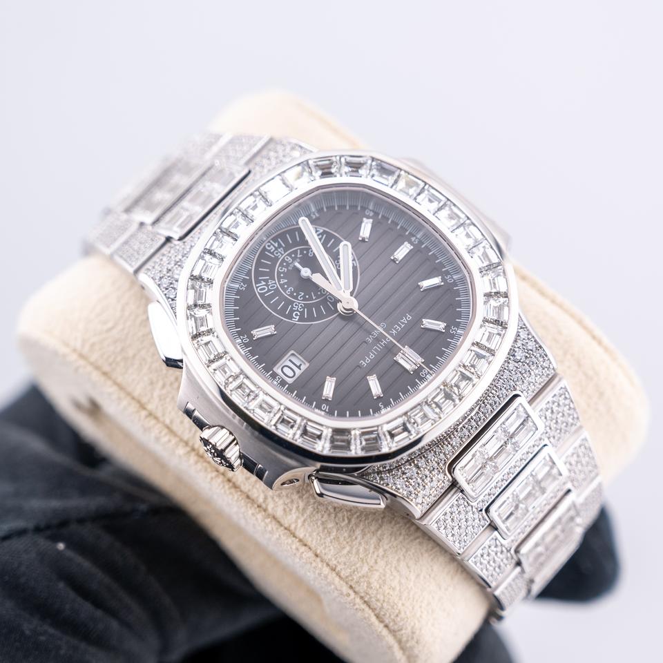 Patek Philippe Nautilus 5980/1400G-010 White Gold Black Diamond Dial