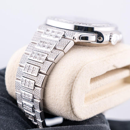 Patek Philippe Nautilus 5980/1400G-010 White Gold Black Diamond Dial