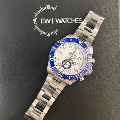 Rolex Yacht-Master II 126680 Oystersteel White Dial Blue Bezel 44mm
