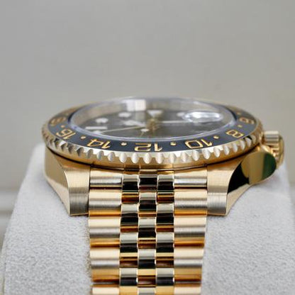 Rolex GMT-Master II 126718GRNR 2024 Yellow Gold Black Dial