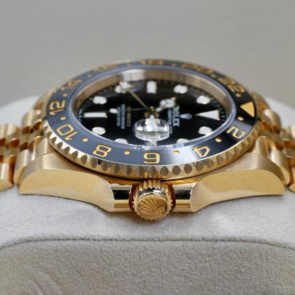 Rolex GMT-Master II 126718GRNR 2024 Yellow Gold Black Dial