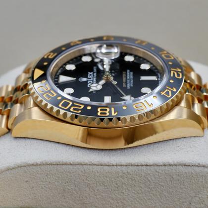 Rolex GMT-Master II 126718GRNR 2024 Yellow Gold Black Dial