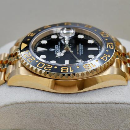Rolex GMT-Master II 126718GRNR 2024 Yellow Gold Black Dial