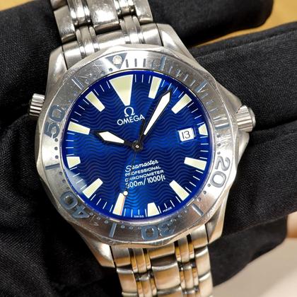 Omega Seamaster Diver 300M 2231.80 Titanium Electric Blue Dial 2006