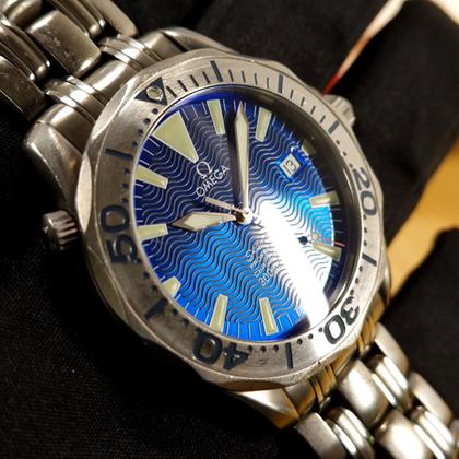 Omega Seamaster Diver 300M 2231.80 Titanium Electric Blue Dial 2006