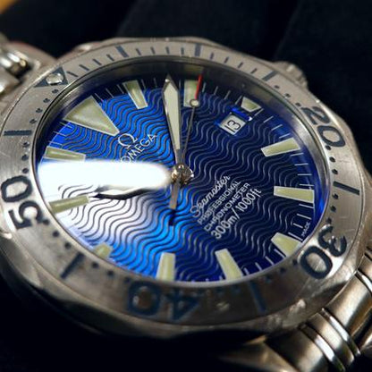 Omega Seamaster Diver 300M 2231.80 Titanium Electric Blue Dial 2006