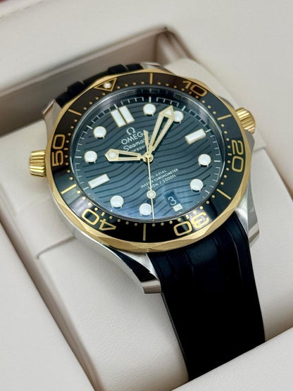 Omega Seamaster Diver 300M 210.22.42.20.01.001 2025 Two-Tone Black Dial