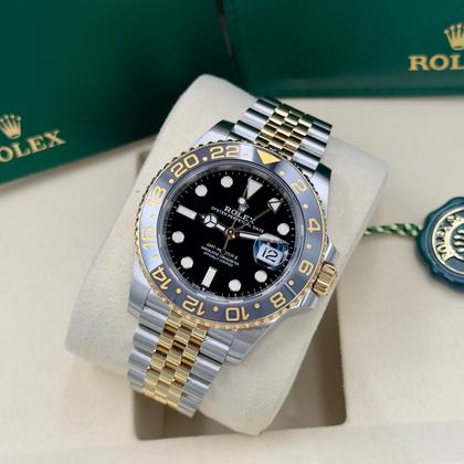 Rolex GMT-Master II 126713GRNR 2026 Two-Tone Yellow Gold & Steel Black Dial
