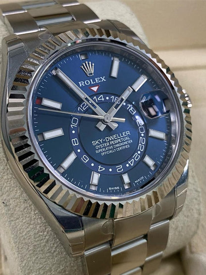 Rolex Sky-Dweller 326934 Blue Dial Stainless Steel 42mm