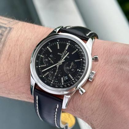Breitling Transocean Chronograph AB0152 43mm Black Dial