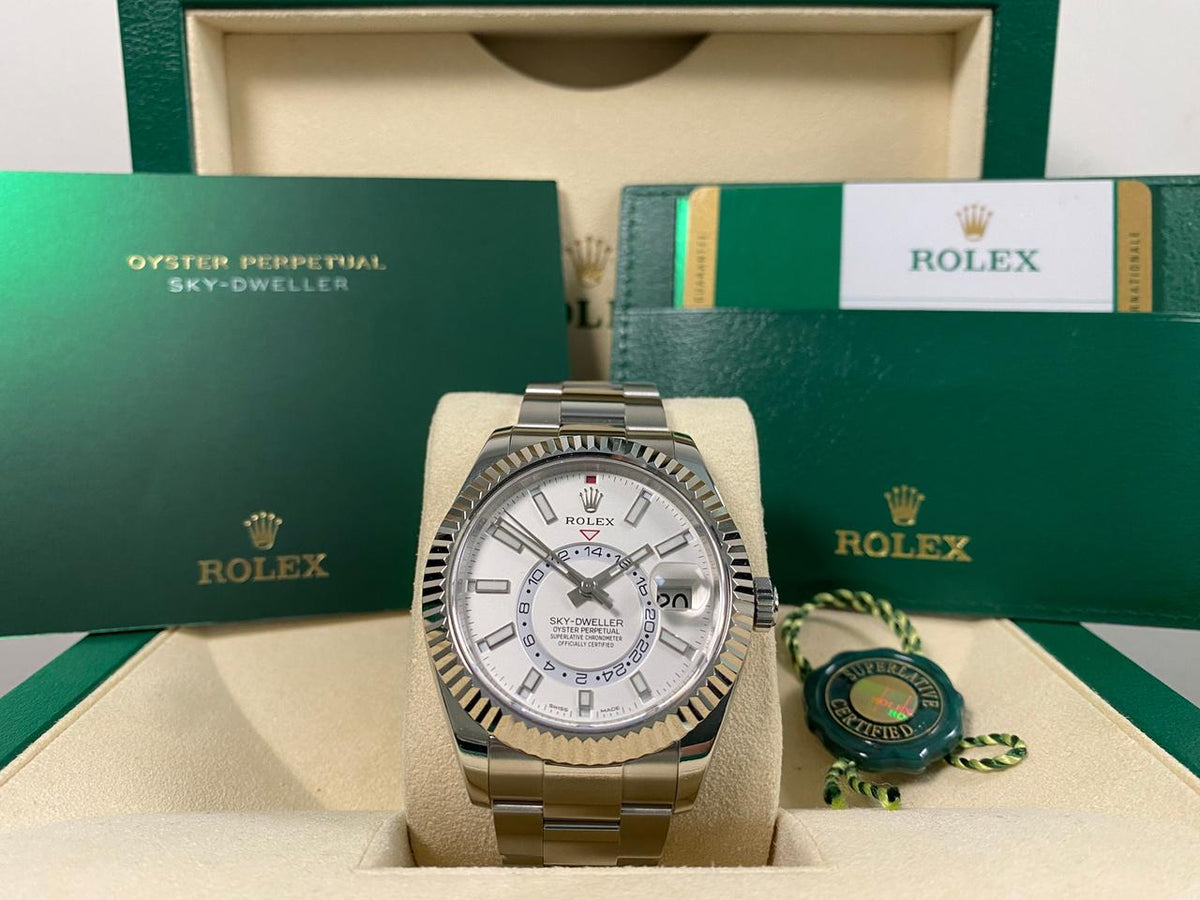 Rolex Sky-Dweller 326934 White Dial Stainless Steel 42mm