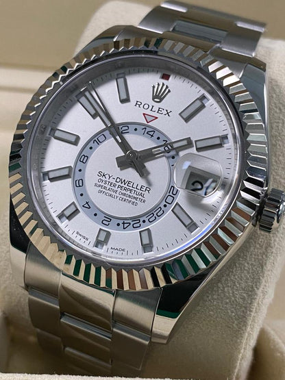 Rolex Sky-Dweller 326934 White Dial Stainless Steel 42mm