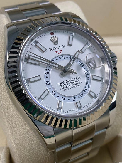 Rolex Sky-Dweller 326934 White Dial Stainless Steel 42mm